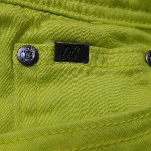 DG Neon Lime Stretch Rise Petite Pants - Picture 5 of 7